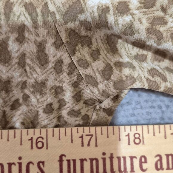 J. McLaughlin Women's Long Sleeve Panama Animal Print Faux Wrap Dress M - Picture 6 of 6